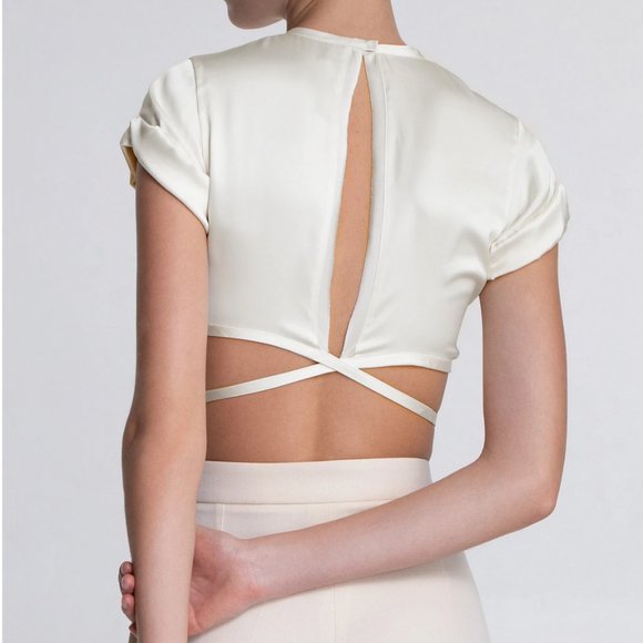 NWT orseund iris LE CLUB TOP IVORY L - Picture 2 of 4